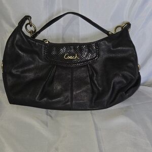 Coach Black Leather Women's Bag
